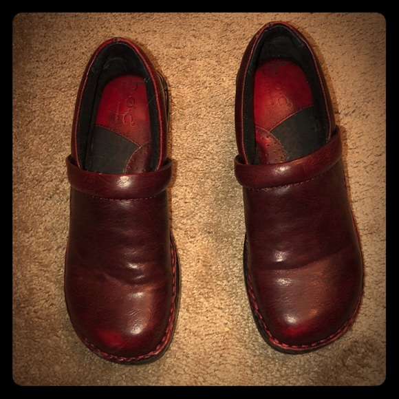 b.o.c. Shoes - B.O.C. deep red wine slip on style mule shoes 6.5